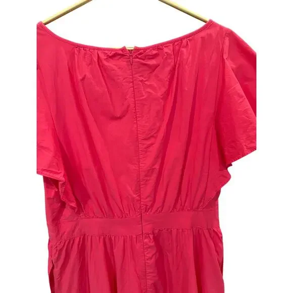 ANN TAYLOR Pink Flutter Sleeve Maxi Dress 12 🌸 - Picture 5 of 8